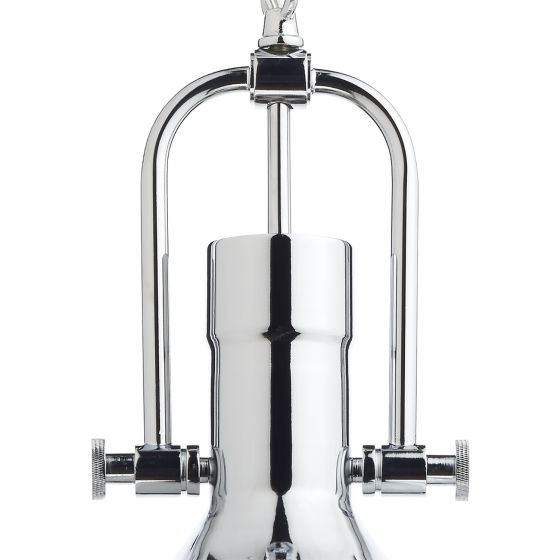 Där Lighting Nolan 1 Light Pendant Polished Chrome