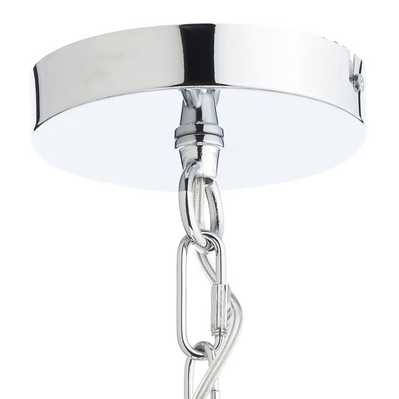 Där Lighting Nolan 1 Light Pendant Polished Chrome
