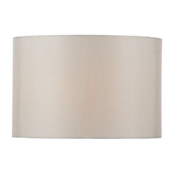 där lighting Oleana Ivory Faux Silk Drum 28cm