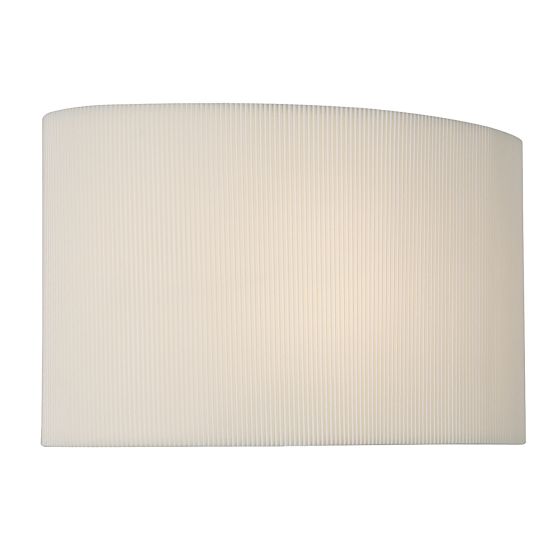 där lighting Oporto Cream Cotton Oval Shade 31cm