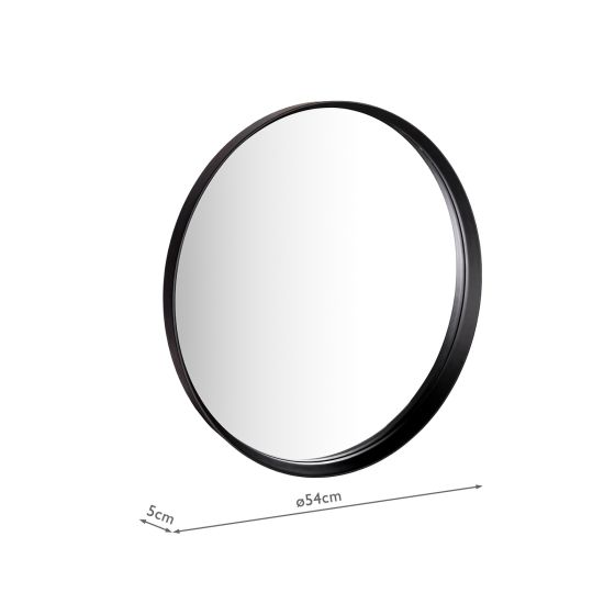 Där Lighting Orana Mirror Matt Black 54cm