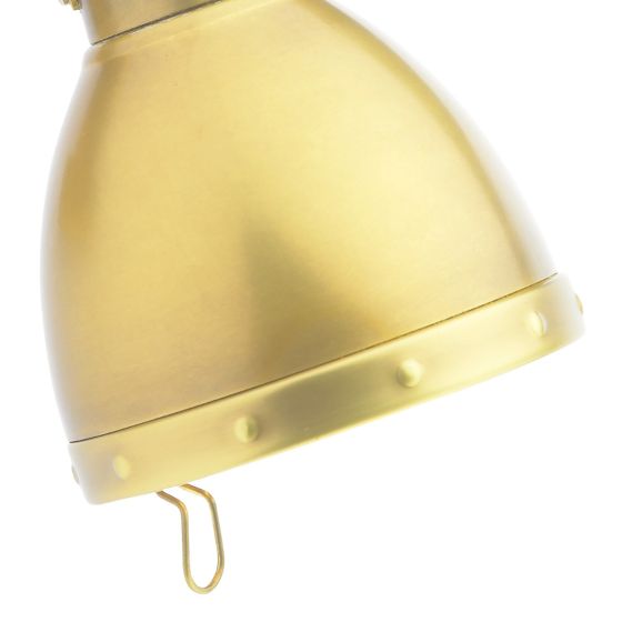 Där Lighting Osaka Clip On Spotlight Brushed Brass