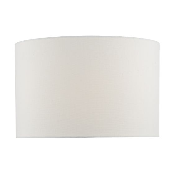 där lighting Osuna Ivory Linen Drum Shade 34cm