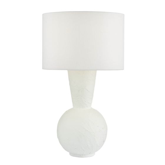 Där Lighting Perla Table Lamp Matt White Base Only