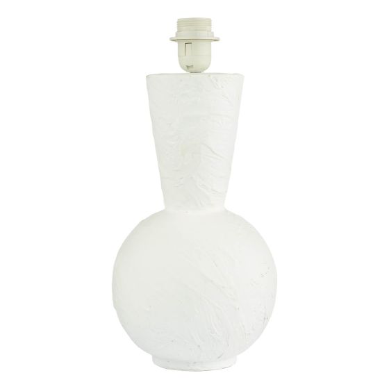 där lighting Perla Table Lamp Matt White Base Only