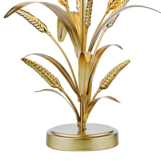 Där Lighting Phaedra Table Lamp Gold With Shade