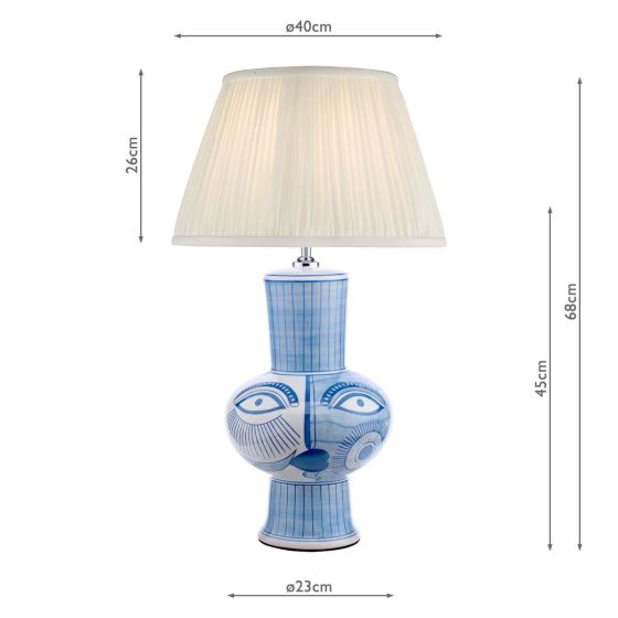 Där Lighting Picasso Table Lamp Ceramic With Shade