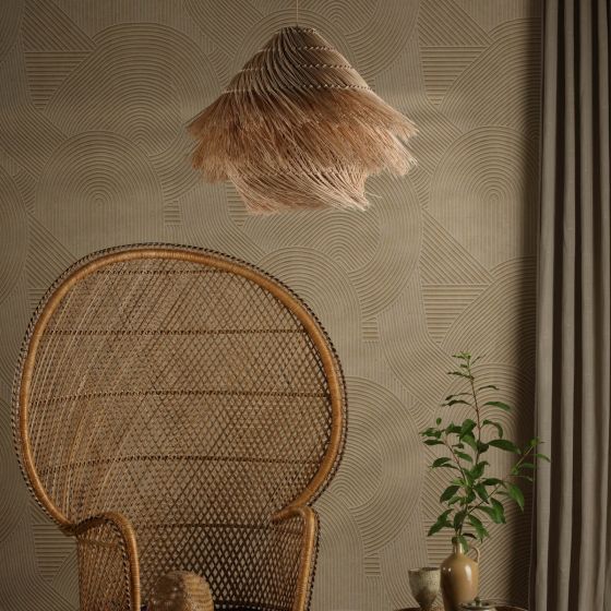 Där Lighting Preveli Pendant Woven Rattan