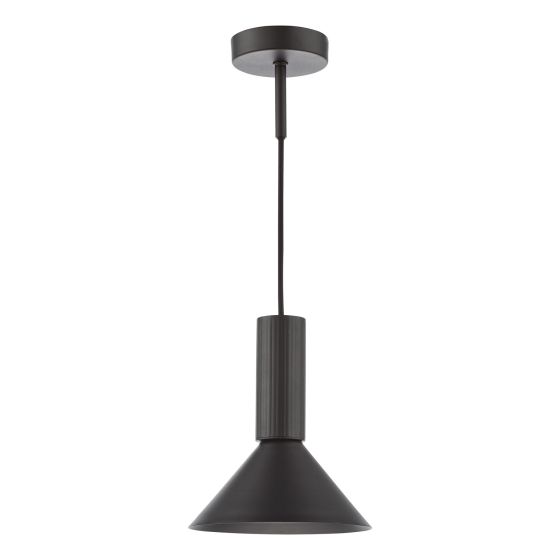 Där Lighting Ragnar Pendant/Wall Light Satin Black