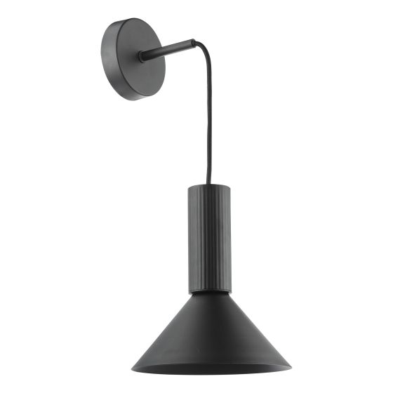 Där Lighting Ragnar Pendant/Wall Light Satin Black