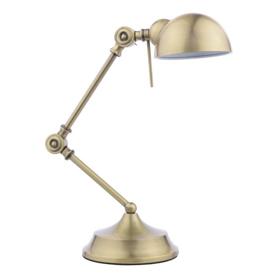 Där Lighting Ranger Task Table Lamp Antique Brass