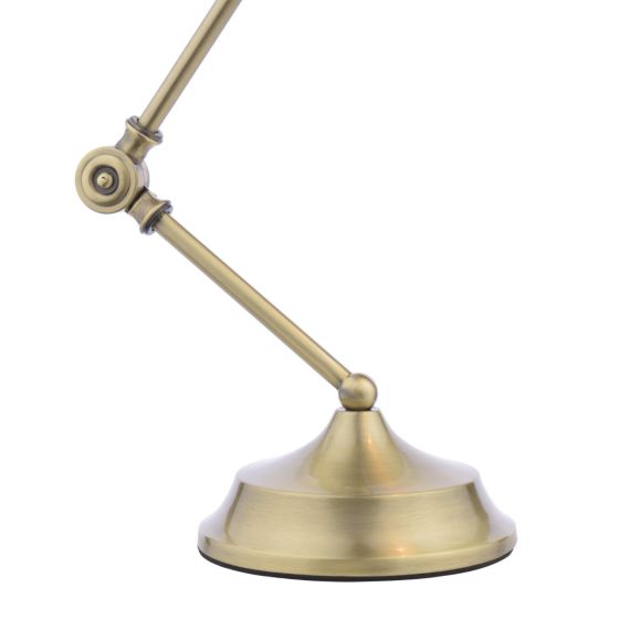 Där Lighting Ranger Task Table Lamp Antique Brass