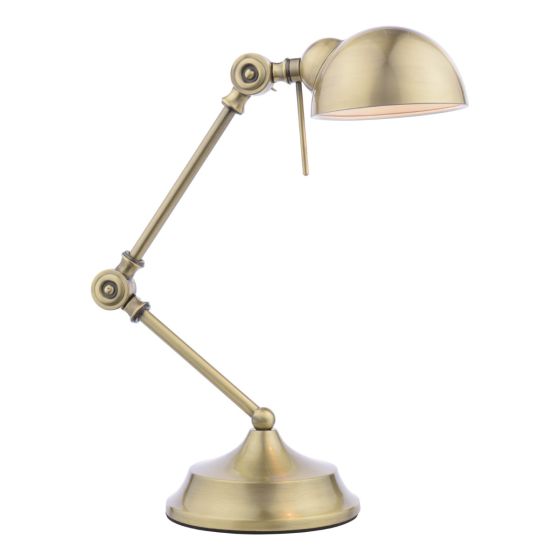 där lighting Ranger Task Table Lamp Antique Brass