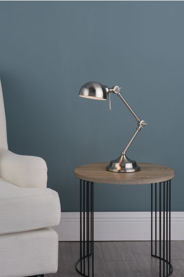 Där Lighting Ranger Task Table Lamp Satin Chrome