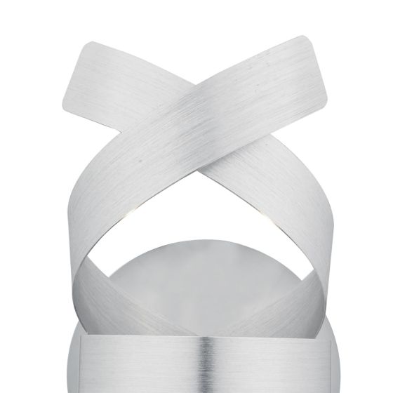 Där Lighting Rawley Wall Light Brushed Aluminium
