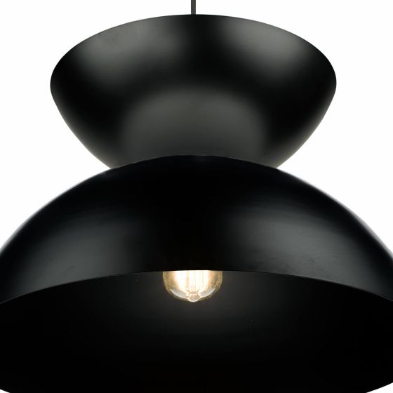 Där Lighting Riya Pendant Matt Black