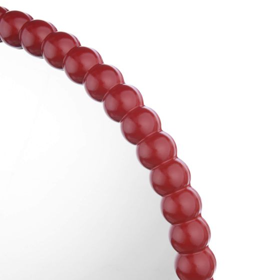 Där Lighting Ruan Round Mirror Red 70cm