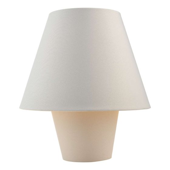 där lighting Rylee Table Lamp Fabric Grey