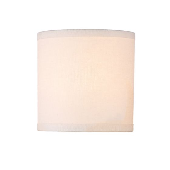 där lighting S066 Cream Cotton Drum Shade 12cm