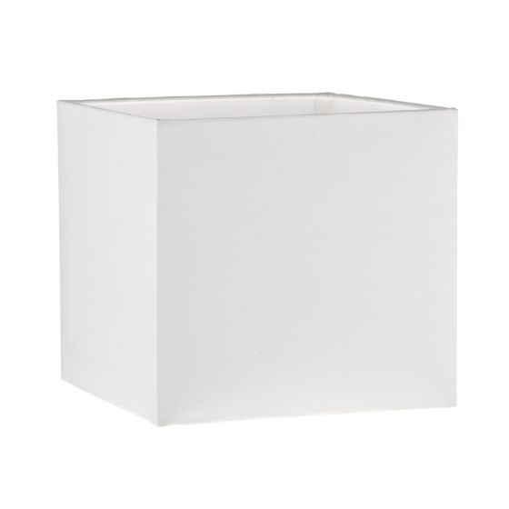 där lighting S1106 Ivory Cotton Square Shade 15cm