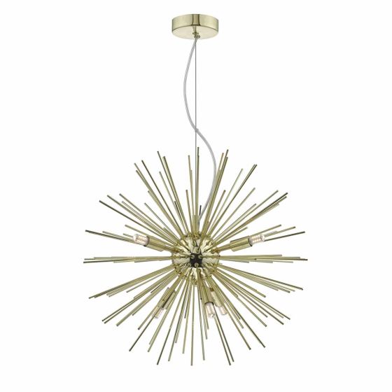 Där Lighting Sagan 6lt Pendant Gold