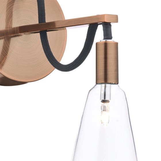 Där Lighting Scroll Single Wall Bracket Copper