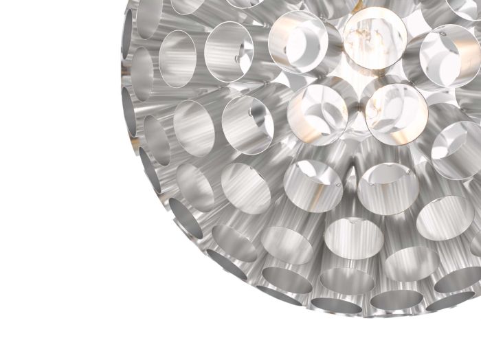 Där Lighting Serafina Small Pendant Brushed Chrome