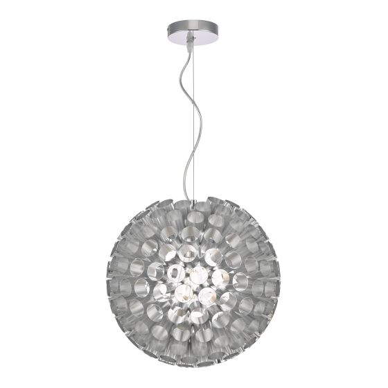 där lighting Serafina Small Pendant Brushed Chrome