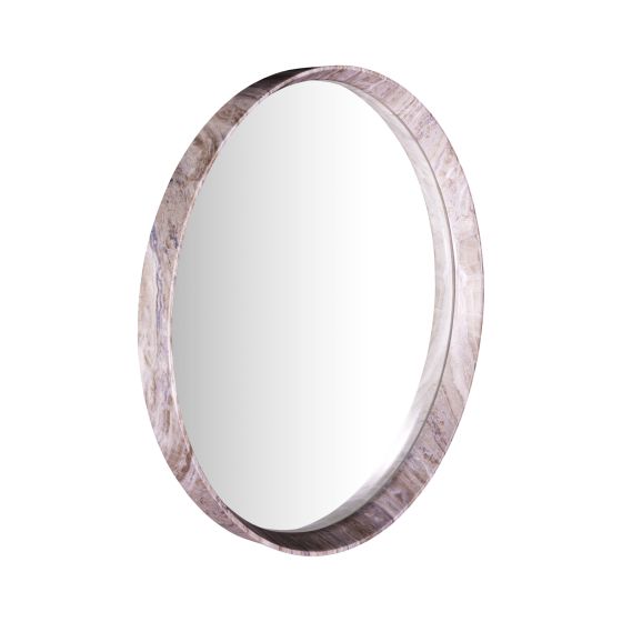 där lighting Seyah Mirror Brown Stone Veneer 54cm