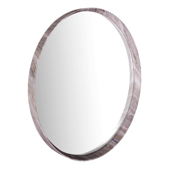 där lighting Seyah Mirror Brown Stone Veneer 74cm