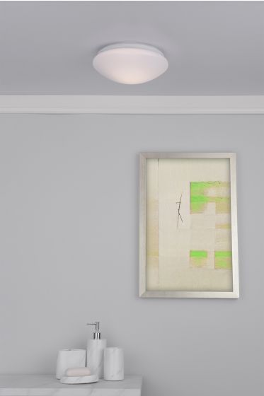 Där Lighting Sky Bathroom Flush White Acrylic IP44