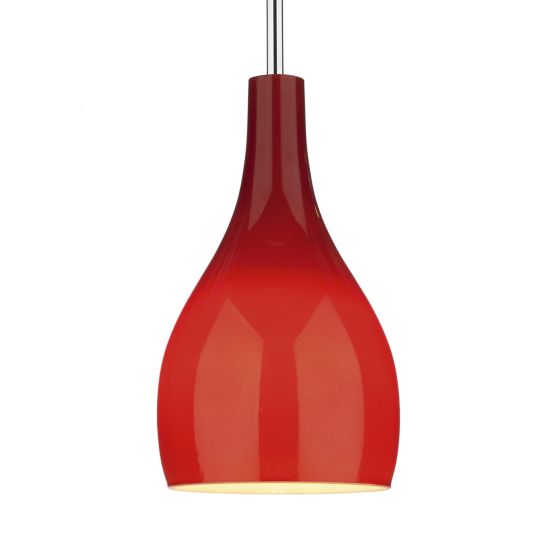 där lighting Soho 1 Light Pendant Red