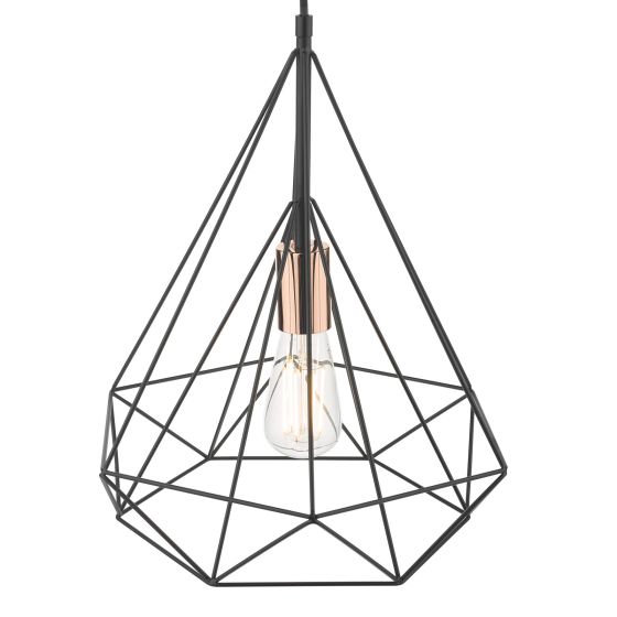 Där Lighting Sword Pendant Black And Copper