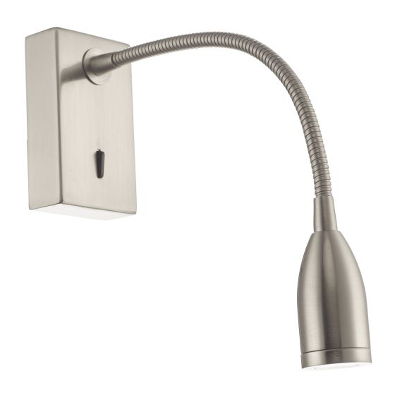 Där Lighting Tadley Wall Light Satin Nickel LED