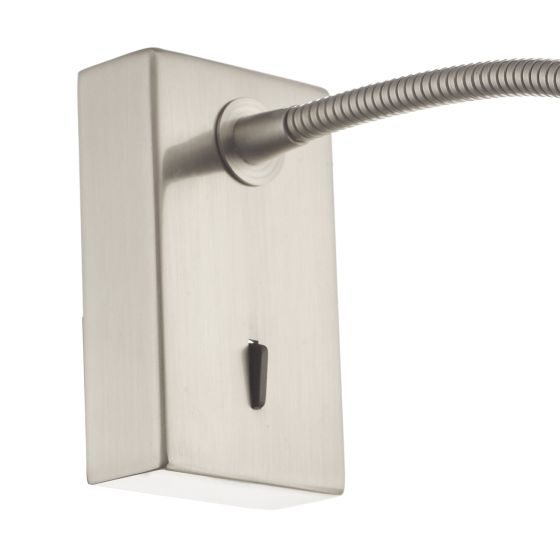 Där Lighting Tadley Wall Light Satin Nickel LED