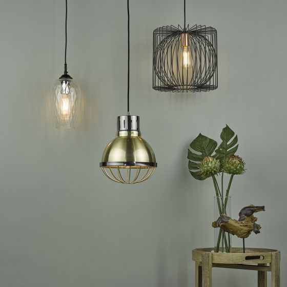 Där Lighting Taplow Pendant Black & Copper