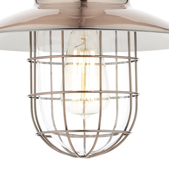 Där Lighting Terrace 1 Light Pendant Copper