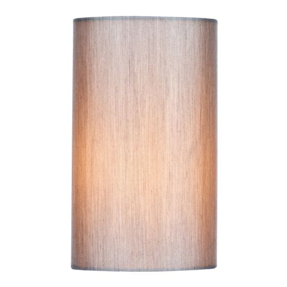 där lighting Tico Grey Cotton Cylinder Shade 13cm