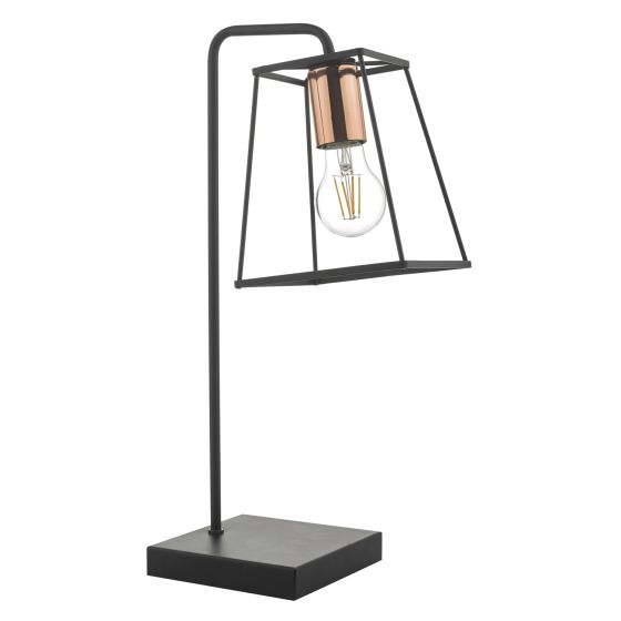 Där Lighting Tower Table Lamp Black & Copper