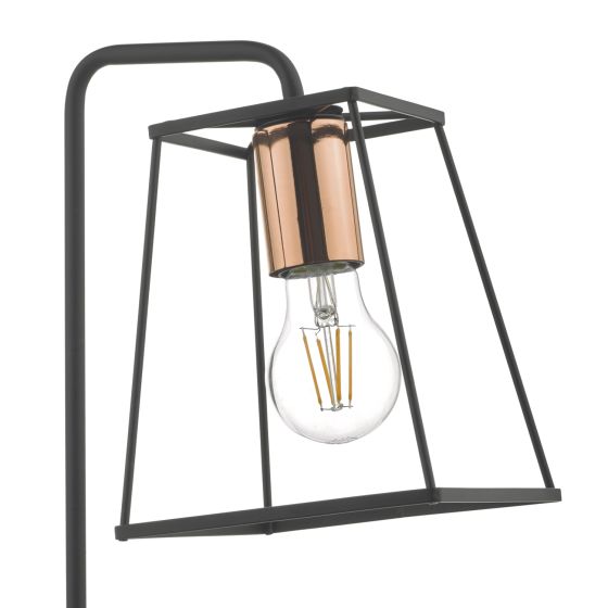 Där Lighting Tower Table Lamp Black & Copper