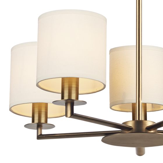 Där Lighting Tyler 5lt Pendant Bronze Fitting Only