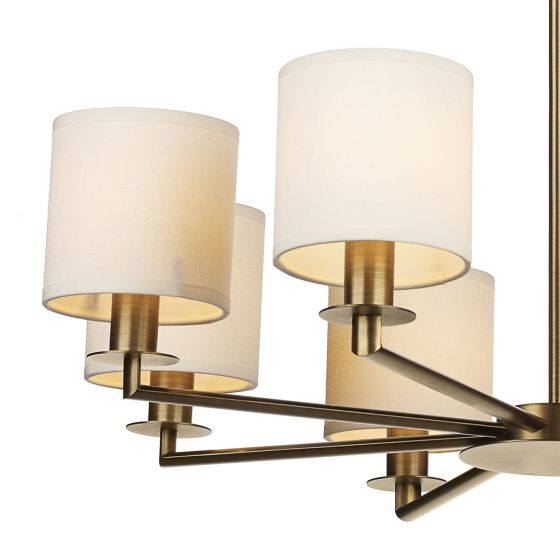Där Lighting Tyler 8lt Pendant Bronze Fitting Only