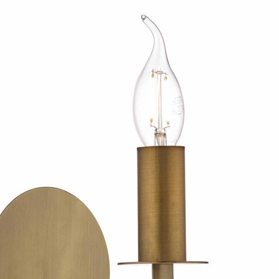 där lighting Tyler Wall Light Bronze Fitting Only