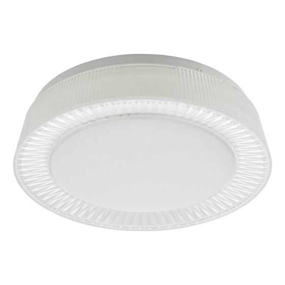 Där Lighting Udell Flush White Acrylic LED