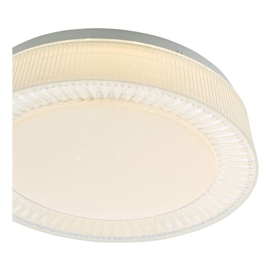 Där Lighting Udell Flush White Acrylic LED