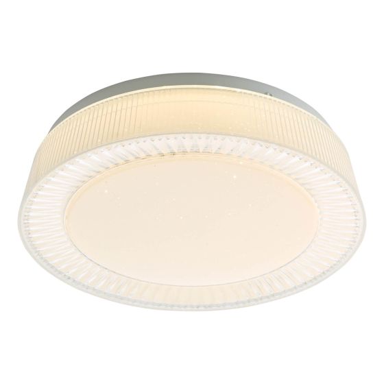 där lighting Udell Flush White Acrylic LED