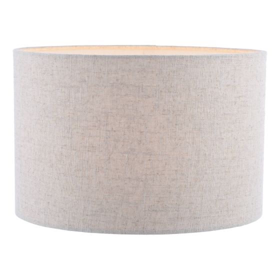 där lighting Urn Natural Linen Drum Shade 32cm