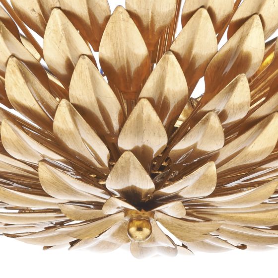 Där Lighting Volcano 5 Light Pendant Gold