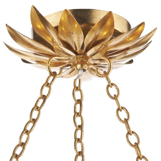 Där Lighting Volcano 5 Light Pendant Gold