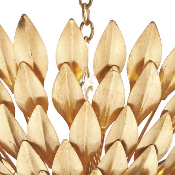 där lighting Volcano 5 Light Pendant Gold